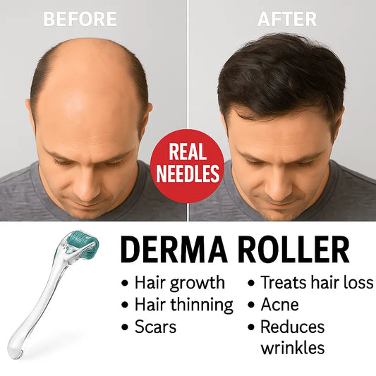 Derma Roller With Real 192 Individual Stainless Steel Microneedles