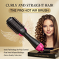 Hot Air Brush Multi-Function Hair Dryer Straightener Curler
